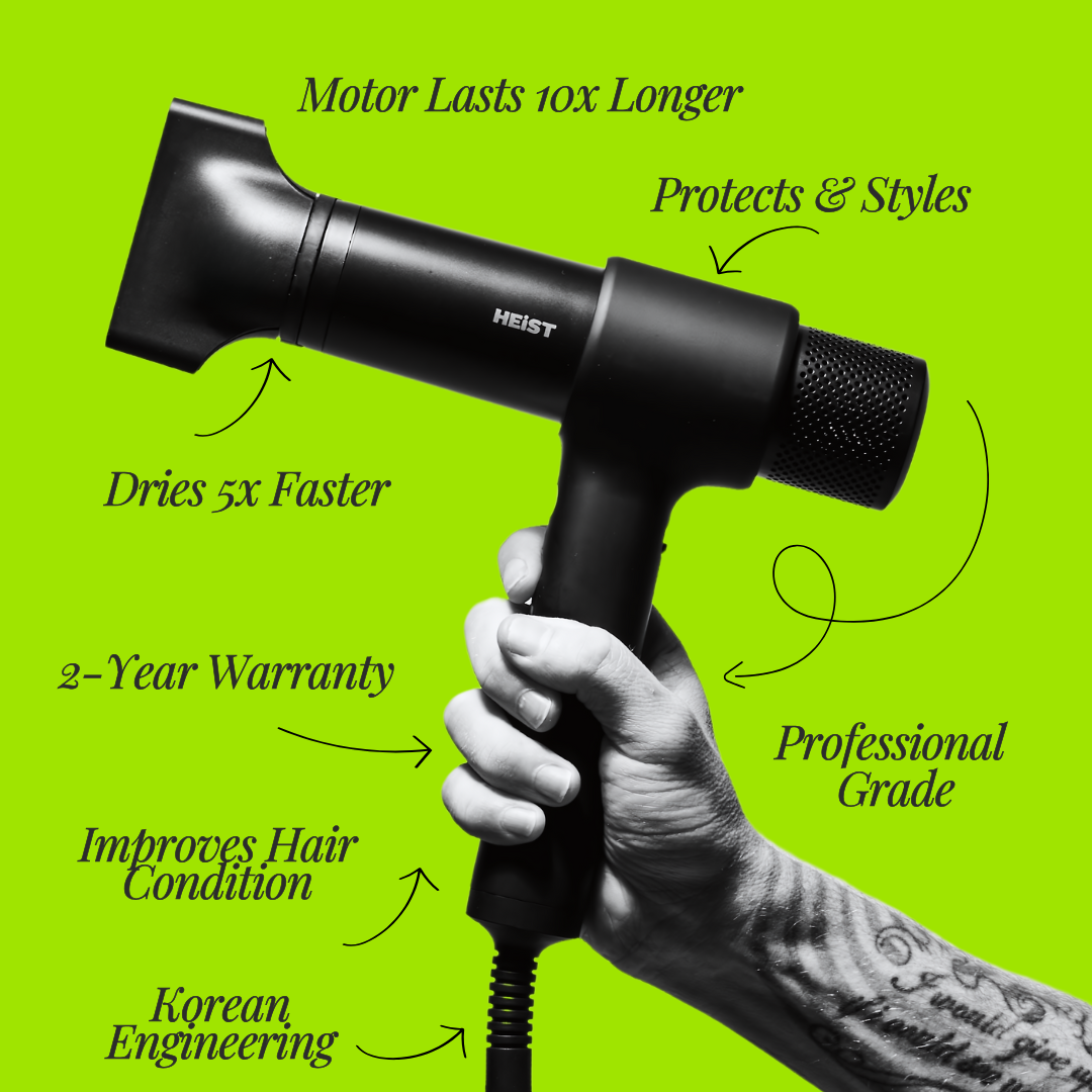 Men's Smart Hair Dryer & Styler | All in One Kit | Heist 3.0