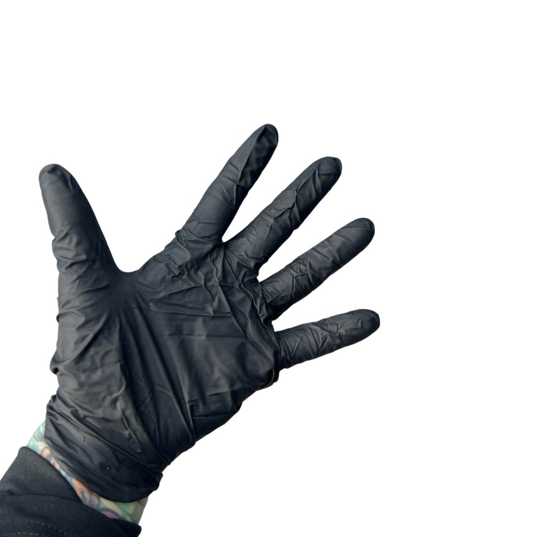 Nitrile gloves - black